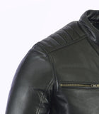 Men's Fashion Real Leather lambskin Leather Biker Style Motorcycle Jacket