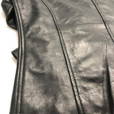 Ladies Women's Black Slim Fit Biker Lambskin Leather Moto Real Leather Jacket