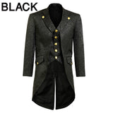 Men's Fashion Brocade Gothic Morning Jacket Tailcoat Steampunk Victorian Jacket