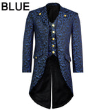 Men's Fashion Brocade Gothic Morning Jacket Tailcoat Steampunk Victorian Jacket