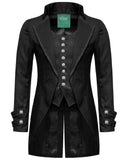 Men's Fashion Gothic Morning Jacket Tailcoat Black Steampunk Victorian Jacket