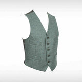 LOVAT GREEN Scottish Argyle Kilt Jacket & Vest Pure Wool Men's Wedding Jacket