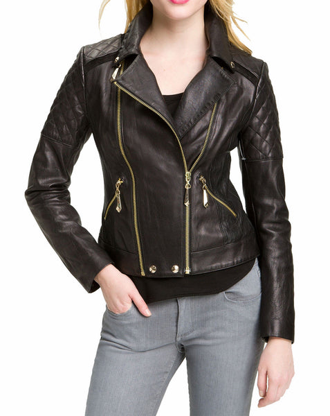 All American Olivia Baker Black Leather Jacket