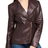 Women's Designer Asymetrical Leather Jacket