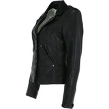 Women's Black Sheep Leather Slim Fit Blazer Jacket